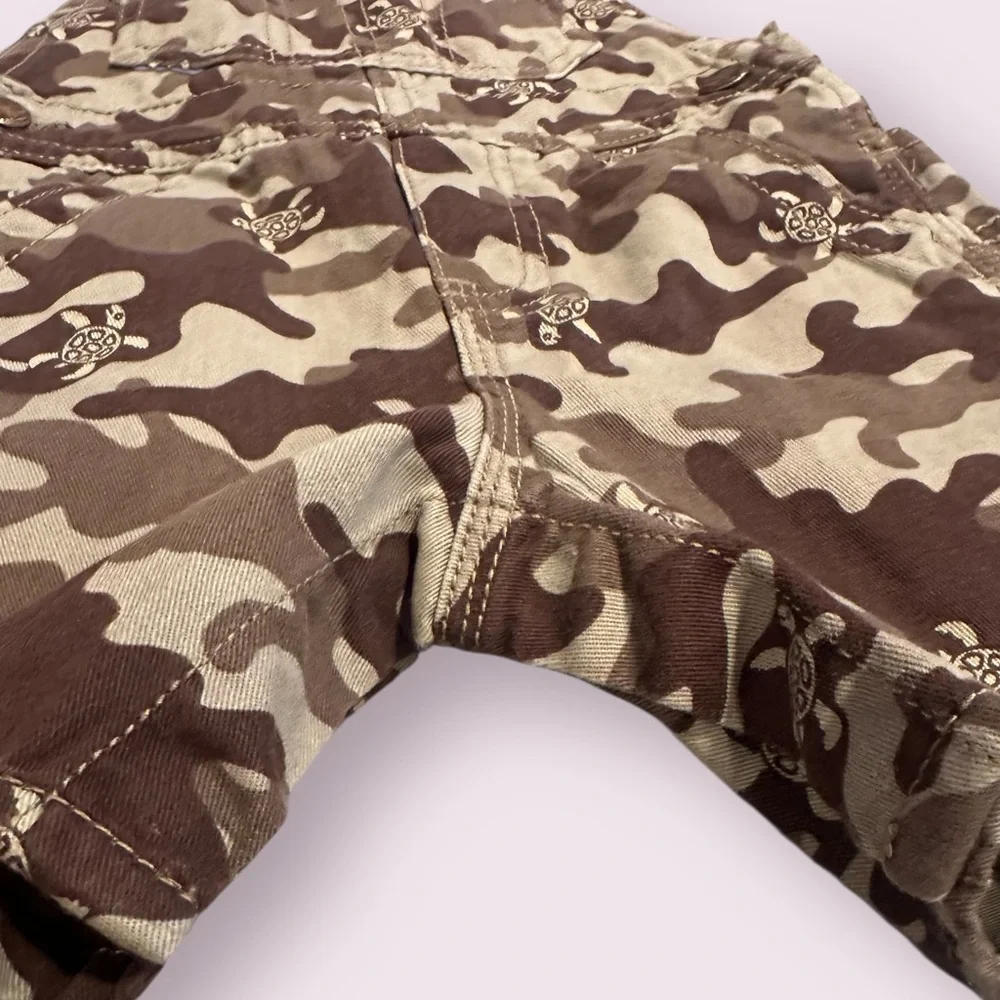 Baby Toddler 18 Mon OshKosh B'Gosh Camo Turtle Print Overalls